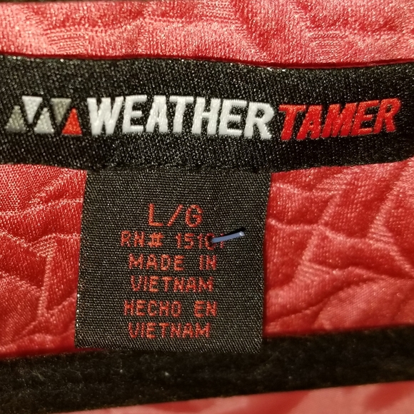 Weather Tamer L quilted jacket in Coral. - Picture 2 of 6